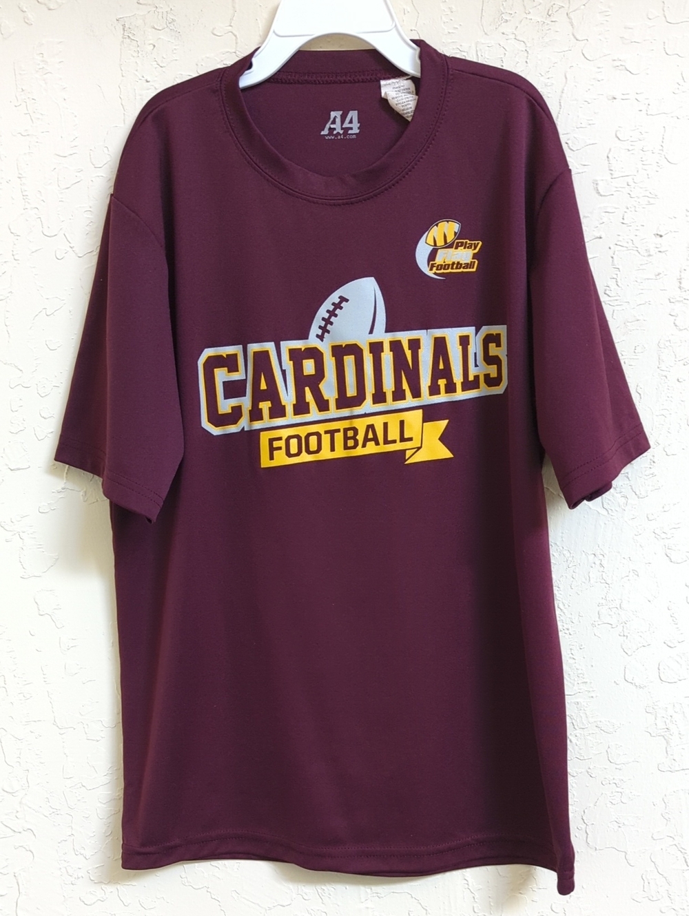 A4 Boys Arizona Cardinals Football Graphic Short Sleeve Athletic Tee Size Medium